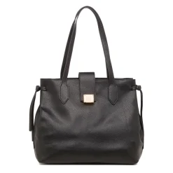 Online Borsa a spalla nera da Donna con logo Donna Borse A Spalla