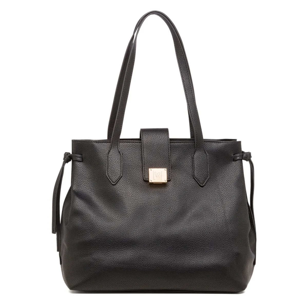 Online Borsa a spalla nera da Donna con logo Donna Borse A Spalla