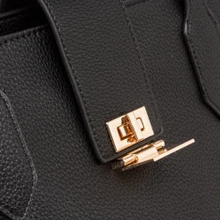 Online Borsa a spalla nera da Donna con logo Donna Borse A Spalla