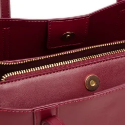 New Borsa a spalla rossa da Donna con tracolla rimovibile Donna Borse A Spalla