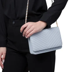 Hot Borsa a tracolla azzurra da Donna con motivo a Chevron Donna Borse A Tracolla Donna|Scarpe Eleganti