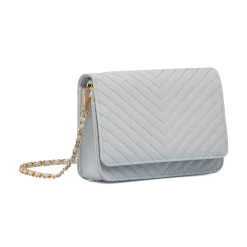 Hot Borsa a tracolla azzurra da Donna con motivo a Chevron Donna Borse A Tracolla Donna|Scarpe Eleganti