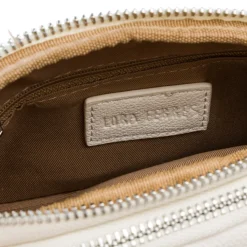 Online Borsa a tracolla bianca da donna con doppio scomparto Donna Borse A Tracolla Donna