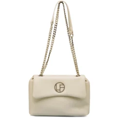 Discount Borsa a tracolla bianca da Donna con catena Donna Borse A Tracolla Donna