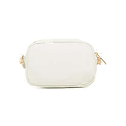 Sale Borsa a Tracolla Bianca da Donna con logo dorato Donna Borse Cerimonia|Borse A Tracolla Donna