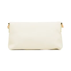 Online Borsa a Tracolla Bianca da Donna con catena e logo Donna Borse A Tracolla Donna