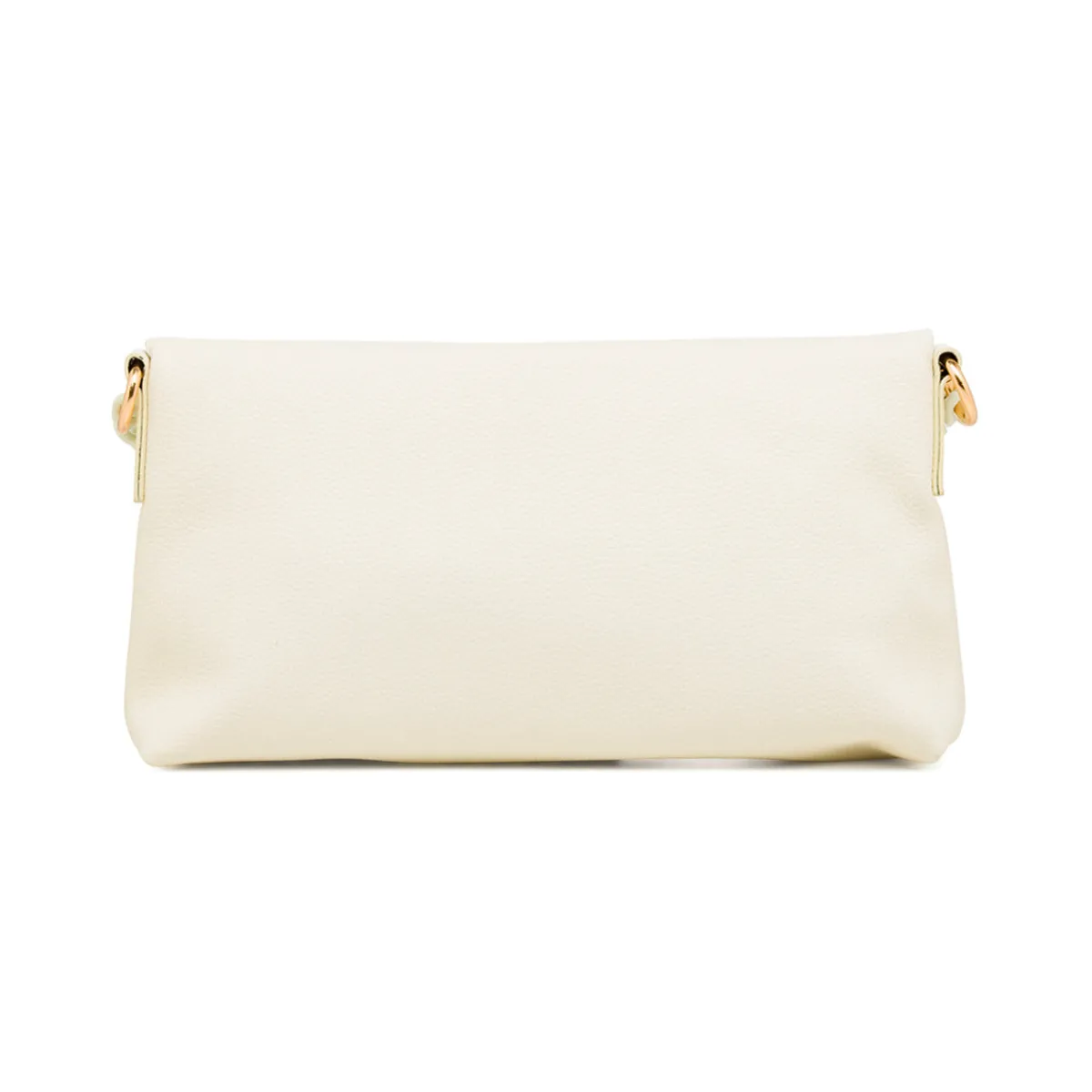 Online Borsa a Tracolla Bianca da Donna con catena e logo Donna Borse A Tracolla Donna