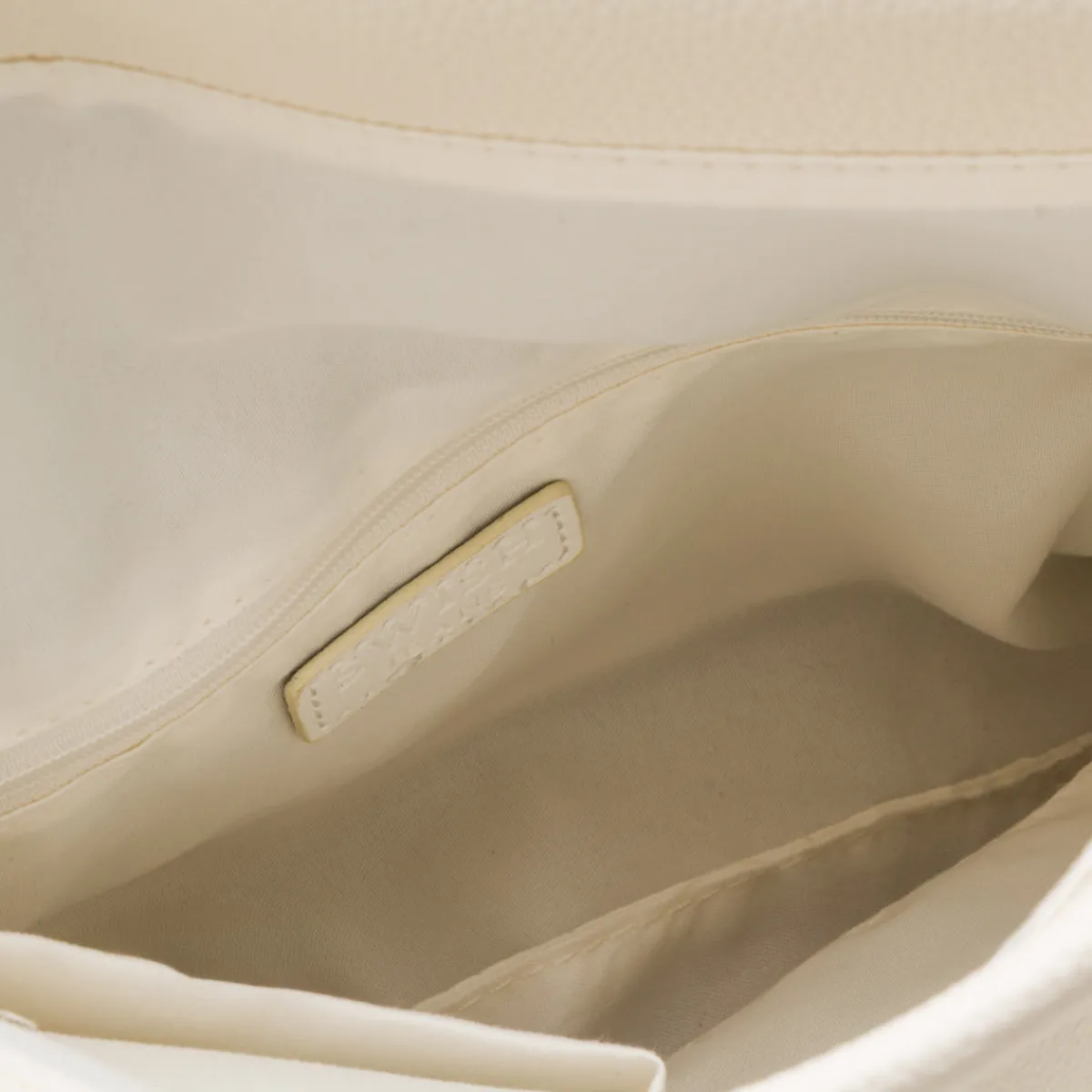 Online Borsa a Tracolla Bianca da Donna con catena e logo Donna Borse A Tracolla Donna