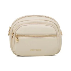 Clearance Borsa a tracolla bianco off-white da Donna con dettagli dorati Donna Borse A Tracolla Donna