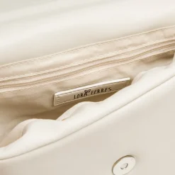 Borsa a tracolla bianco off-white da Donna con catena e logo in metallo Donna Borse A Tracolla Donna|Scarpe Eleganti