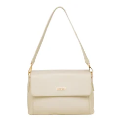 Discount Borsa a tracolla bianco off-white da Donna con logo in metallo Donna Borse A Tracolla Donna|Scarpe Eleganti