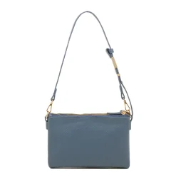 Discount Borsa a tracolla Blu con logo regolabile da Donna e tripla cerinera Donna Borse A Tracolla Donna