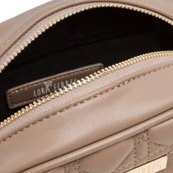 Discount Borsa a tracolla color taupe effetto trapuntato Donna Borse A Tracolla Donna