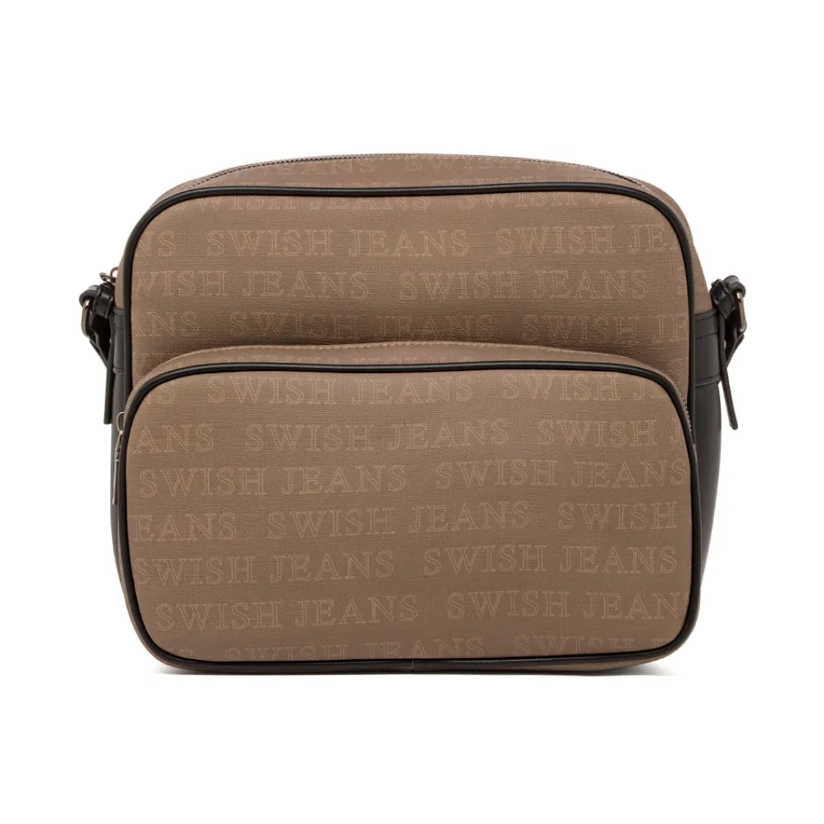 Online Borsa a Tracolla da Donna Marrone con Doppia Tasca Donna Borse A Tracolla Donna