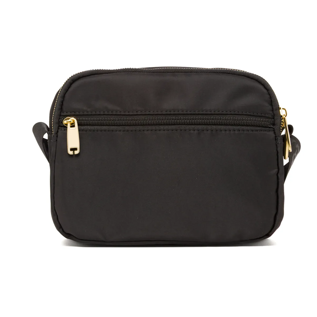 New Borsa a Tracolla da Donna Nera con Dettagli Oro Donna Borse A Tracolla Donna