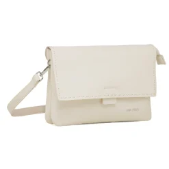 Discount Borsa a tracolla donna bianca con dettagli cuciture a vista Donna Borse A Tracolla Donna