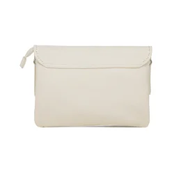 Discount Borsa a tracolla donna bianca con dettagli cuciture a vista Donna Borse A Tracolla Donna