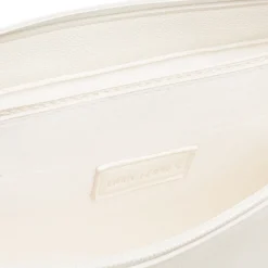 Discount Borsa a tracolla donna bianca con dettagli cuciture a vista Donna Borse A Tracolla Donna