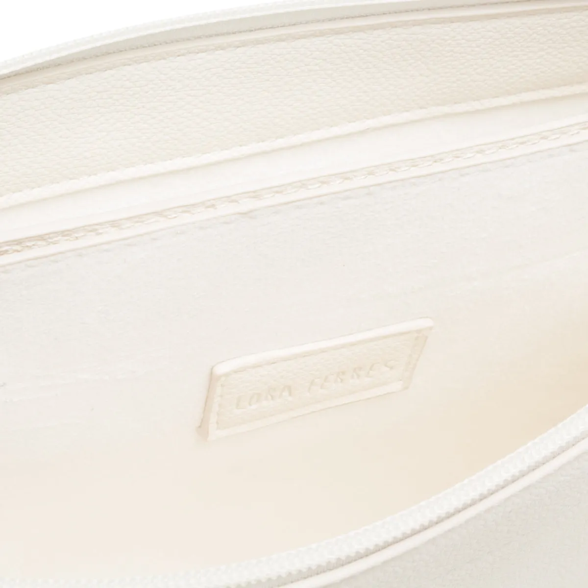 Discount Borsa a tracolla donna bianca con dettagli cuciture a vista Donna Borse A Tracolla Donna