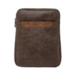 Discount Borsa a tracolla marrone da Uomo con tasca frontale Uomo Borse A Tracolla Uomo|Look Marrone Uomo 👞