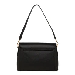 Hot Borsa a tracolla nera da Donna con logo in metallo Donna Borse A Tracolla Donna