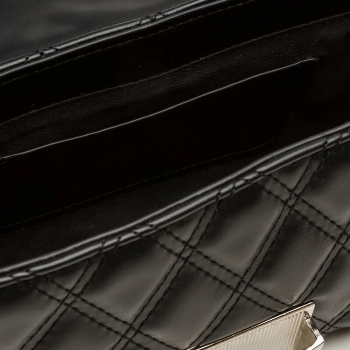 Borsa a tracolla nera da Donna con trapuntatura a rombi Donna Borse A Tracolla Donna