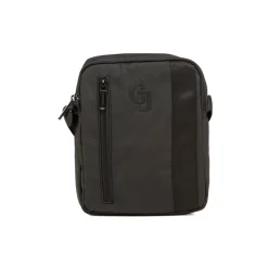 Discount Borsa a Tracolla Nera da Uomo in nylon Uomo Borse A Tracolla Uomo