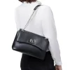 Outlet Borsa a tracolla nera da Donna con catena Donna Borse A Tracolla Donna