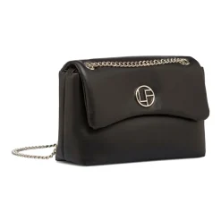 Outlet Borsa a tracolla nera da Donna con catena Donna Borse A Tracolla Donna