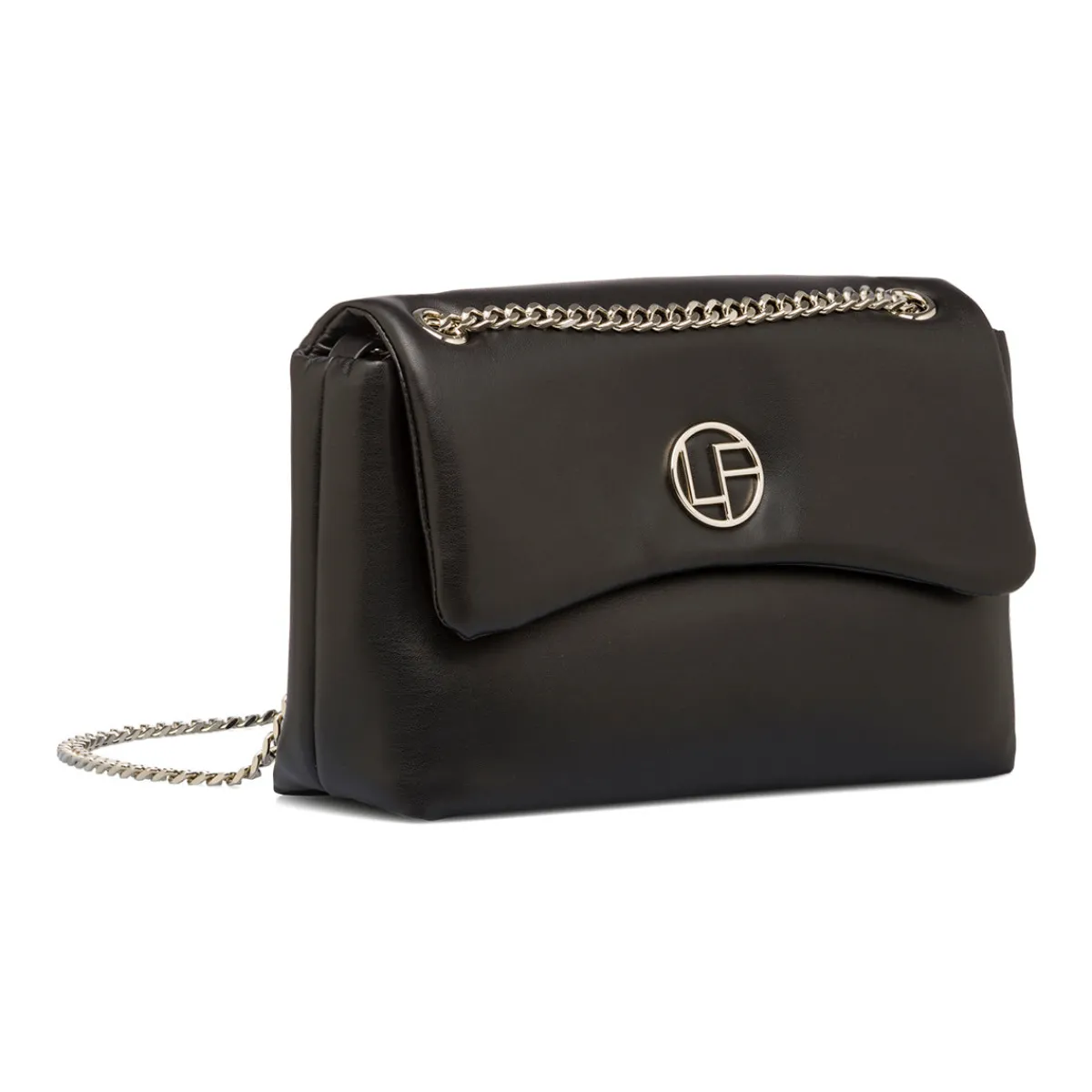 Outlet Borsa a tracolla nera da Donna con catena Donna Borse A Tracolla Donna