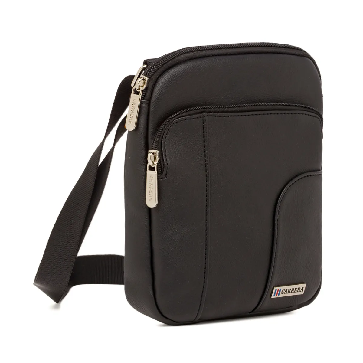 Sale Borsa a tracolla nera da Uomo con logo frontale Uomo Borse A Tracolla Uomo