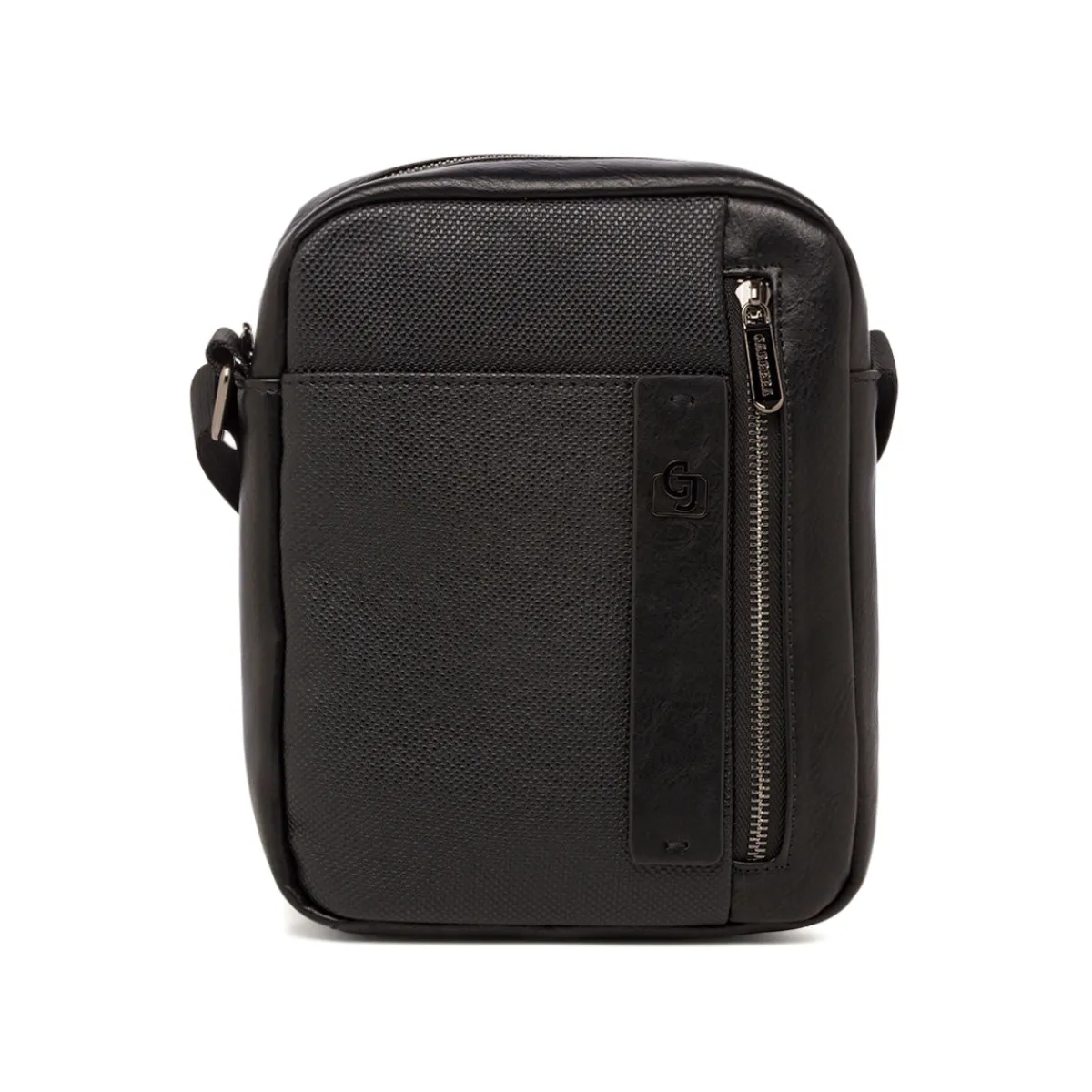 New Borsa a tracolla nera da Uomo con tasca frontale Uomo Borse A Tracolla Uomo