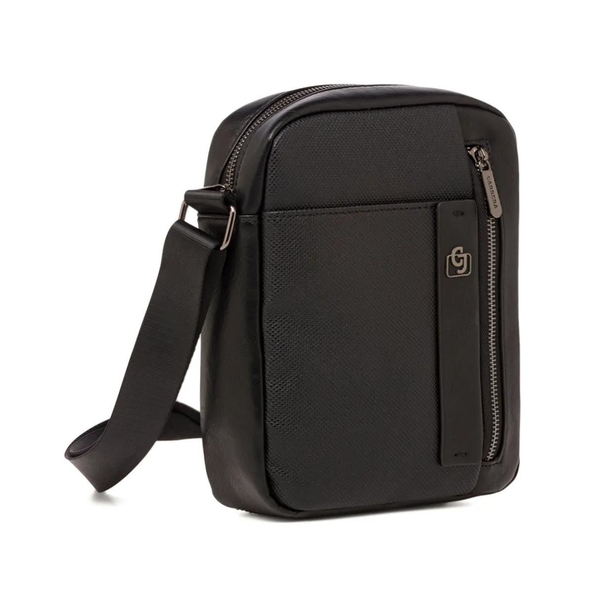 New Borsa a tracolla nera da Uomo con tasca frontale Uomo Borse A Tracolla Uomo