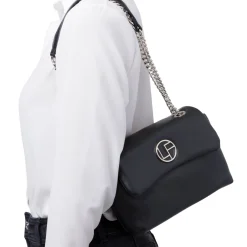 New Borsa a tracolla nera da Donna con catena Donna Borse A Tracolla Donna