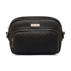 Hot Borsa a tracolla nera da Donna con dettagli traforati Donna Borse A Tracolla Donna