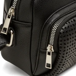 Hot Borsa a tracolla nera da Donna con dettagli traforati Donna Borse A Tracolla Donna