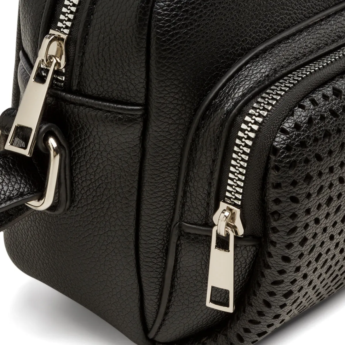 Hot Borsa a tracolla nera da Donna con dettagli traforati Donna Borse A Tracolla Donna