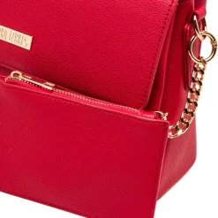 Hot Borsa a tracolla rossa da Donna con logo in metallo Donna Borse A Tracolla Donna
