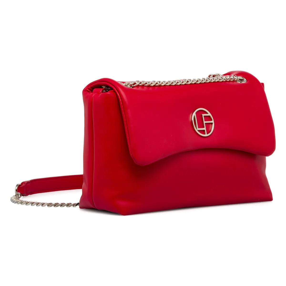 Hot Borsa a tracolla rossa da Donna con catena e dettaglio logo Donna Borse A Tracolla Donna
