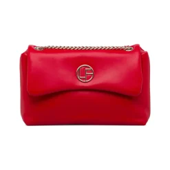 Hot Borsa a tracolla rossa da Donna con catena e dettaglio logo Donna Borse A Tracolla Donna