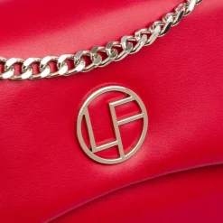 Hot Borsa a tracolla rossa da Donna con catena e dettaglio logo Donna Borse A Tracolla Donna