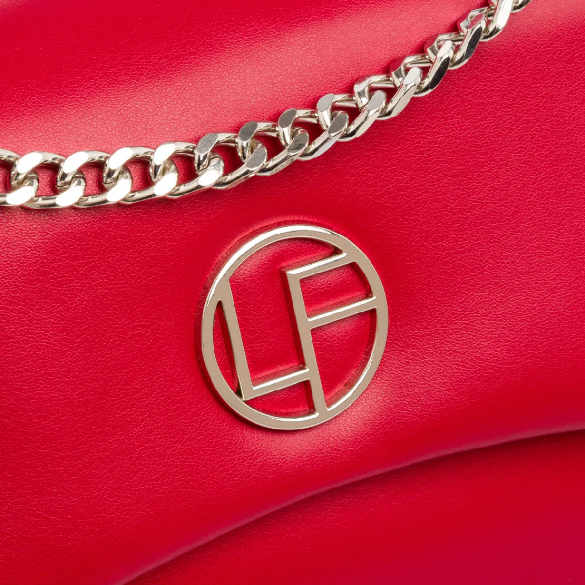 Hot Borsa a tracolla rossa da Donna con catena e dettaglio logo Donna Borse A Tracolla Donna