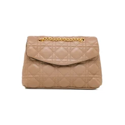 Online Borsa a tracolla taupe effetto trapuntato Donna Borse A Tracolla Donna