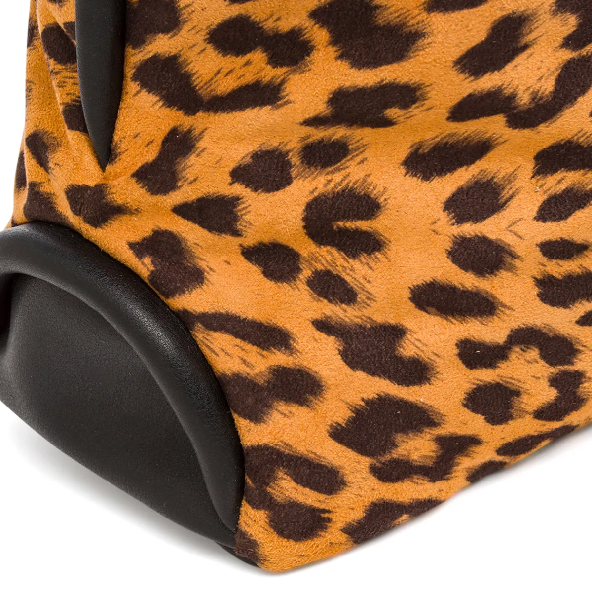 New Borsa con Stampa Animalier Leopardata e Doppio Manico Donna Borse A Tracolla Donna