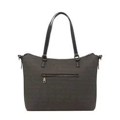 Borsa da Donna Nera con Logo All Over Donna Borse A Spalla