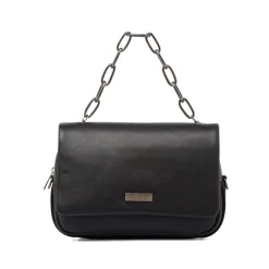 Best Borsa nera a tracolla da Donna con catena Donna Borse A Tracolla Donna