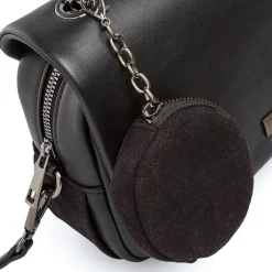 Best Borsa nera a tracolla da Donna con catena Donna Borse A Tracolla Donna