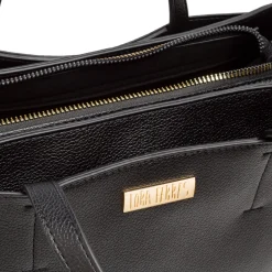 Outlet Borsa nera da Donna con dettaglio cuciture a vista Donna Borse A Tracolla Donna