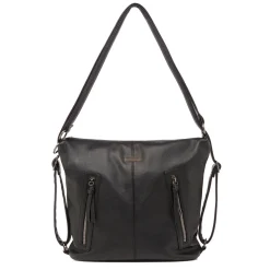 Sale Borsa nera da Donna con tracolla e doppia zip Donna Zaini Donna