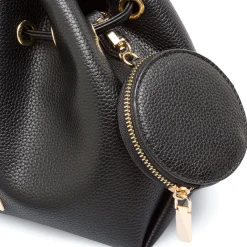 Discount Borsa Secchiello da Donna Nera con Tracolla Regolabile Donna Borse A Tracolla Donna